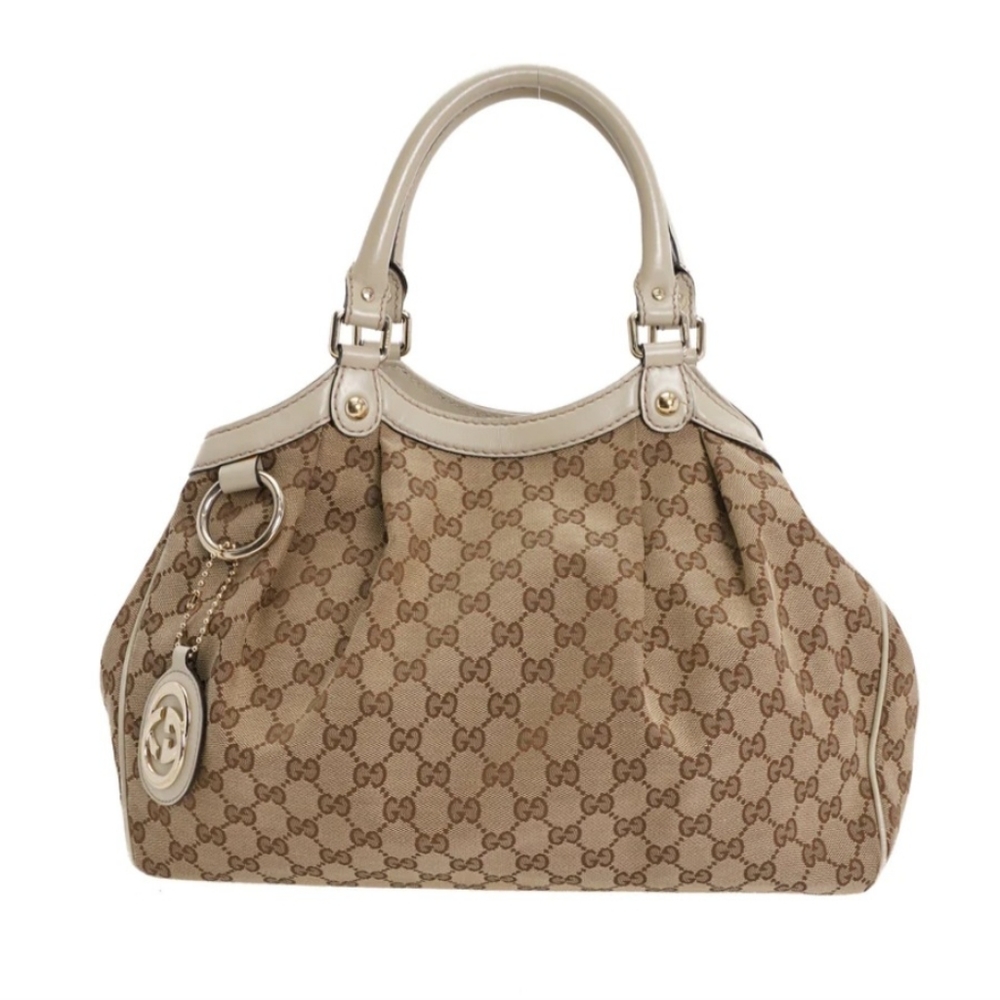 Authentic Gucci Canvas Sukey Tote